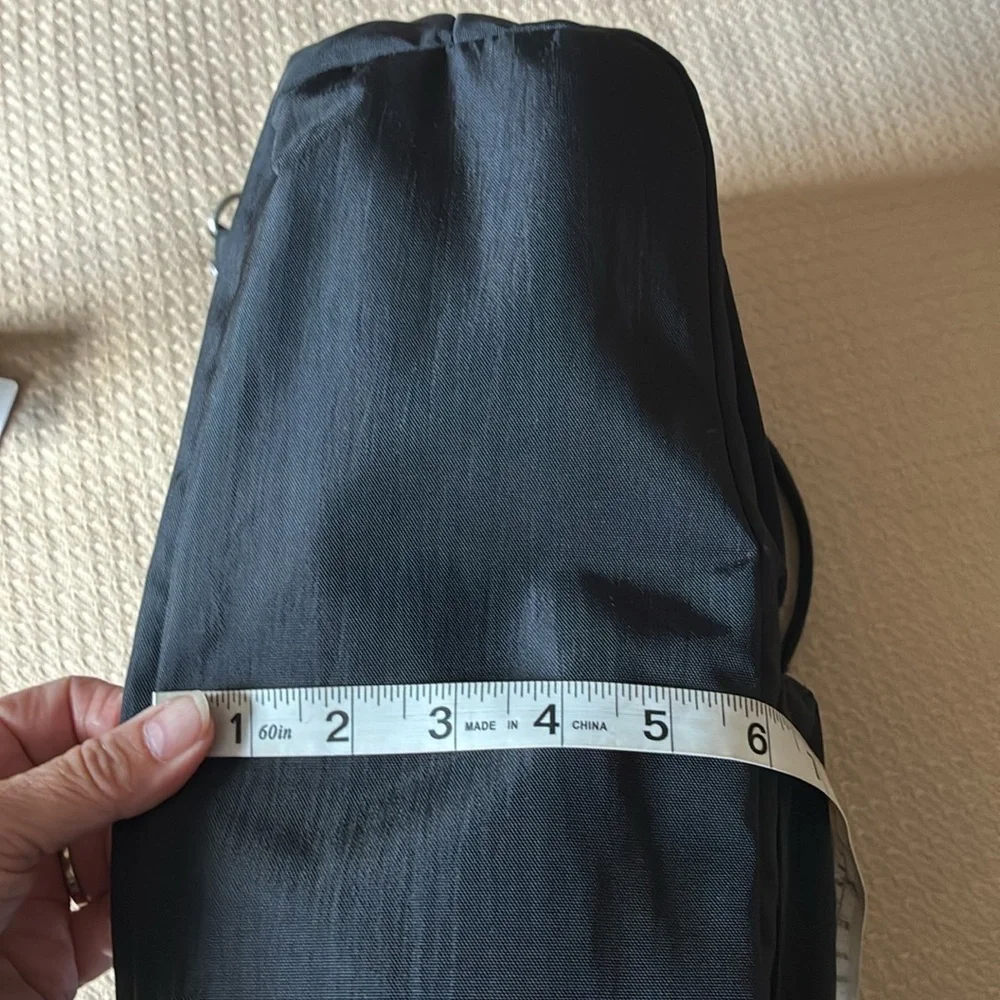 Baggallini Tote Messenger Travel Commuter Bag Black NWT
